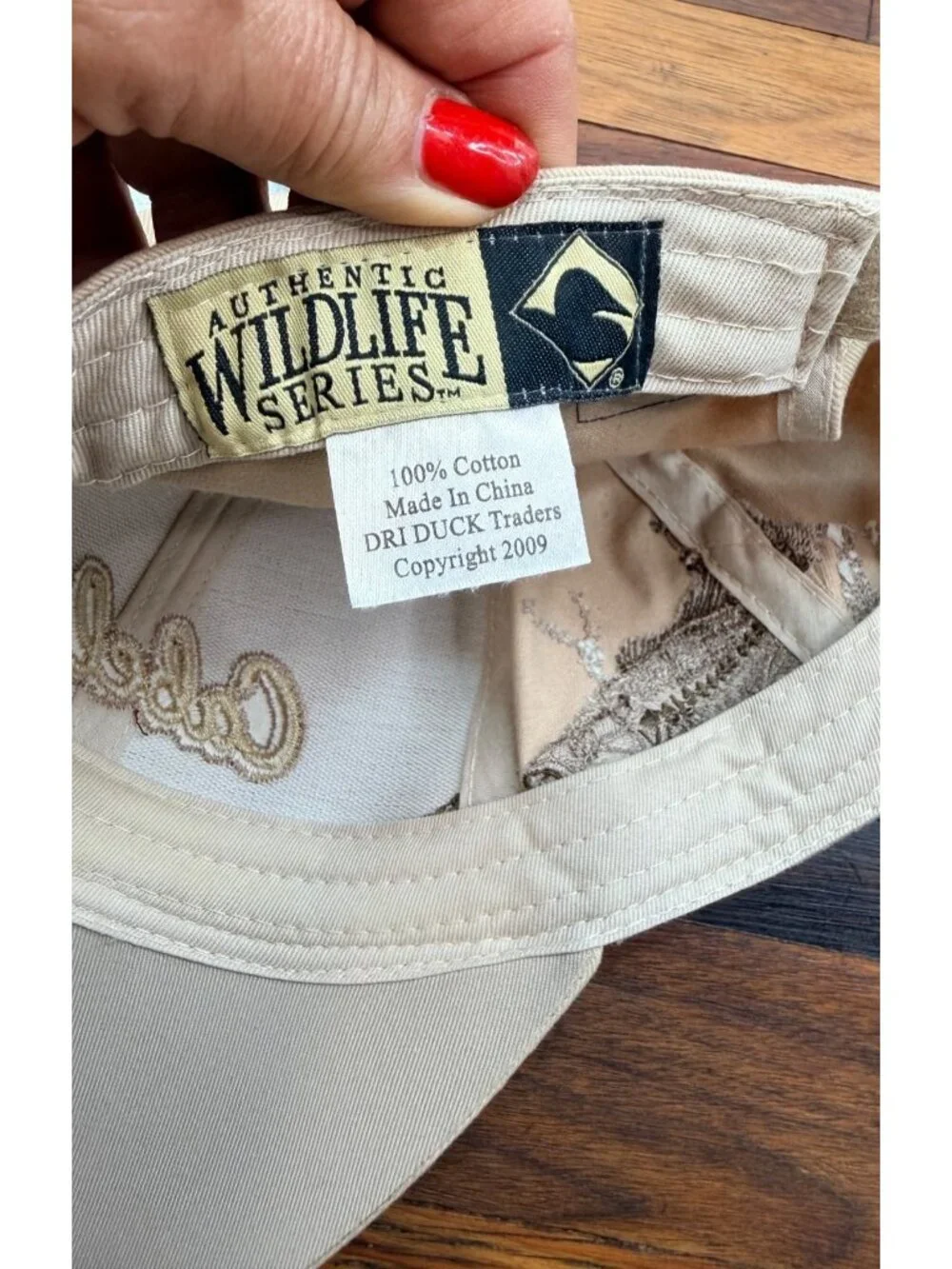 Cabelas cap detailed